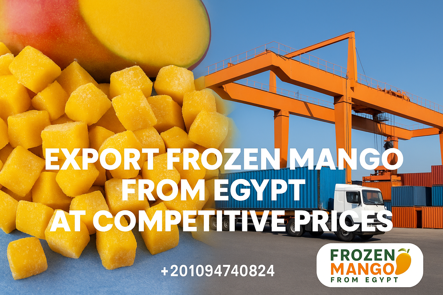 import frozen mango from Egypt
