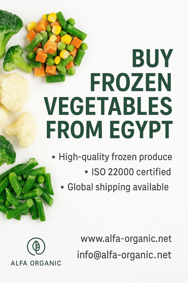 Buy Frozen Vegetables from Egypt: Your Trusted Global Supplier