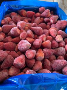 Frozen strawberry