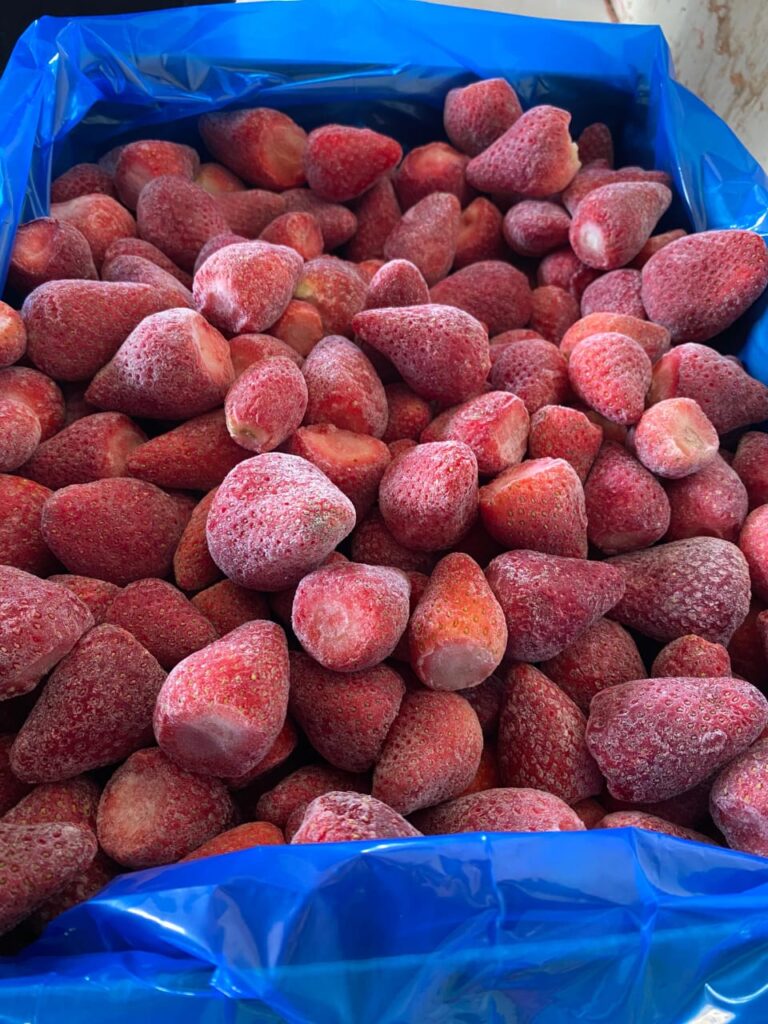 Frozen strawberry