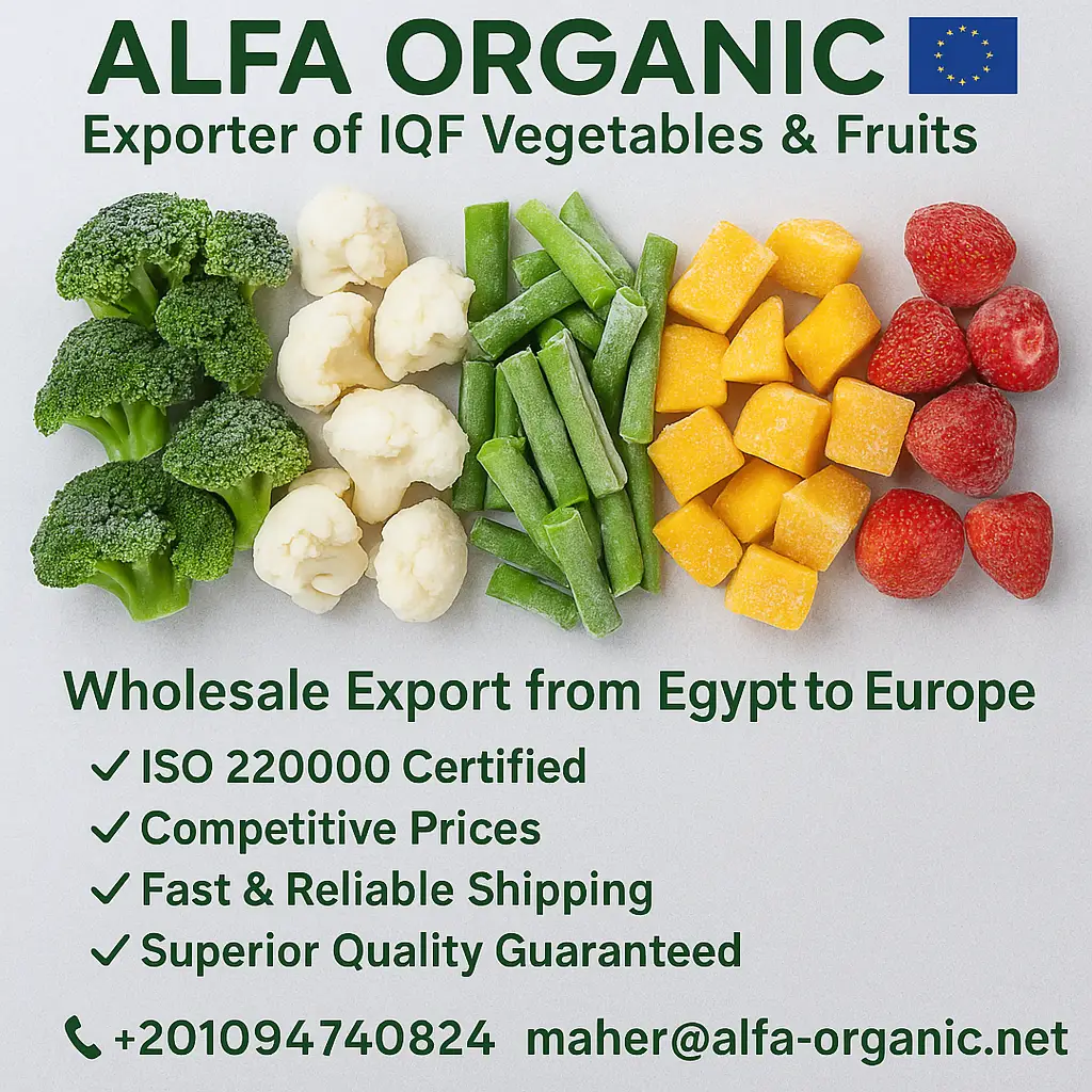 export frozen fruits from Egypt