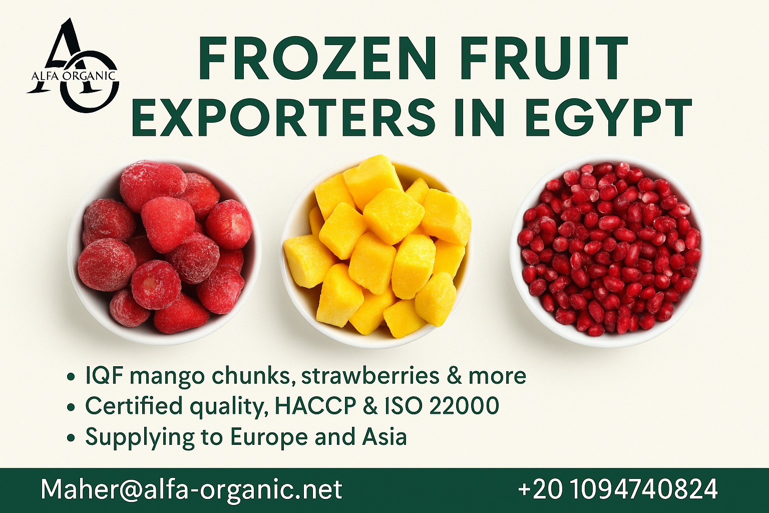 frozen fruit exporters in Egypt