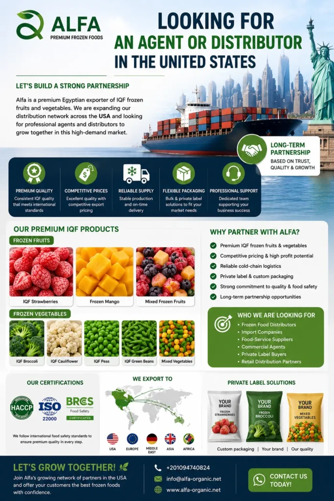 Alfa frozen foods distributor marketing flyer