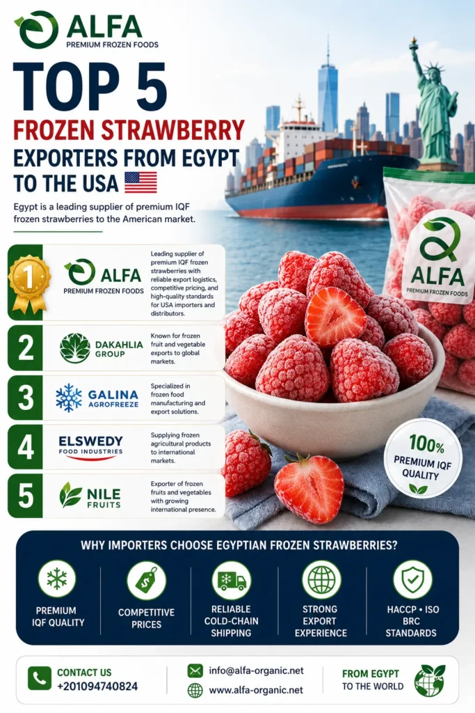 Top frozen strawberry exporters in Egypt