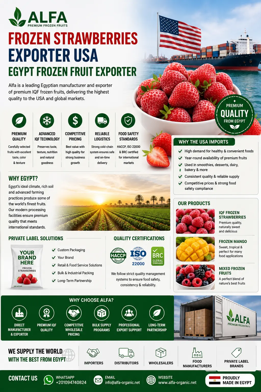Premium frozen fruits from Egypt-2027