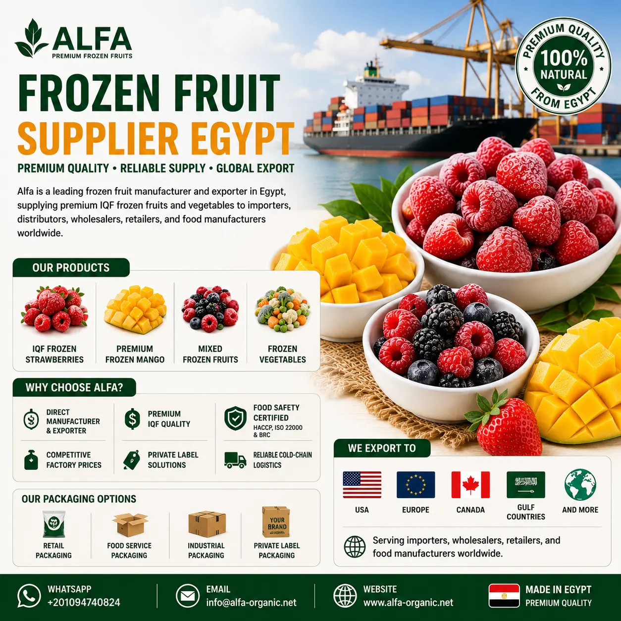 Premium frozen fruits from Egypt-23